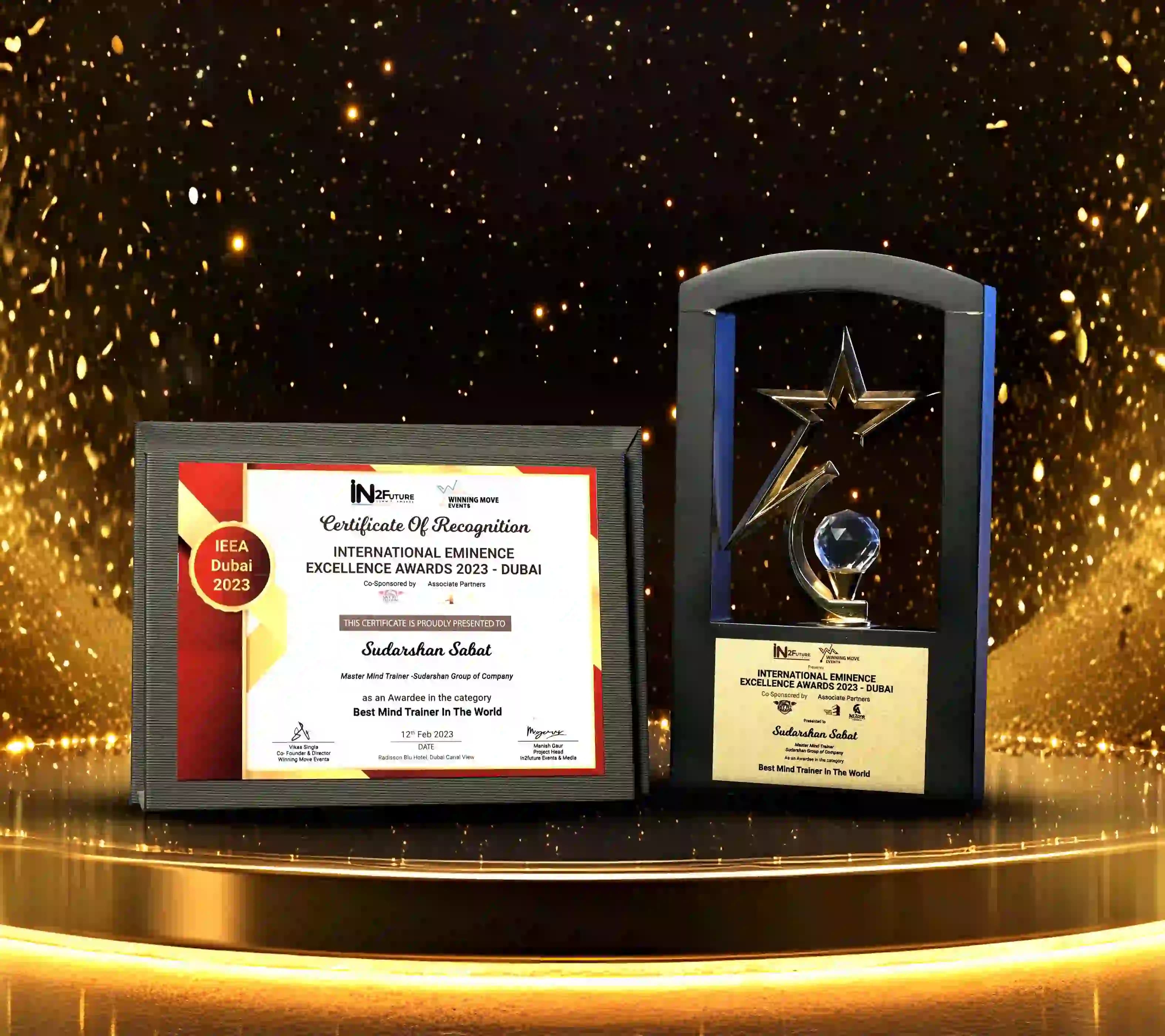 International Eminence Excellence Awards 2023 Dubai – Best Mind Trainer in the World | Mr. Sudarshan Sabat